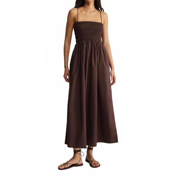 Z SUPPLY Dresses & Skirts - NEW Z SUPPLY cornelia poplin midi dress in chocolate cherry